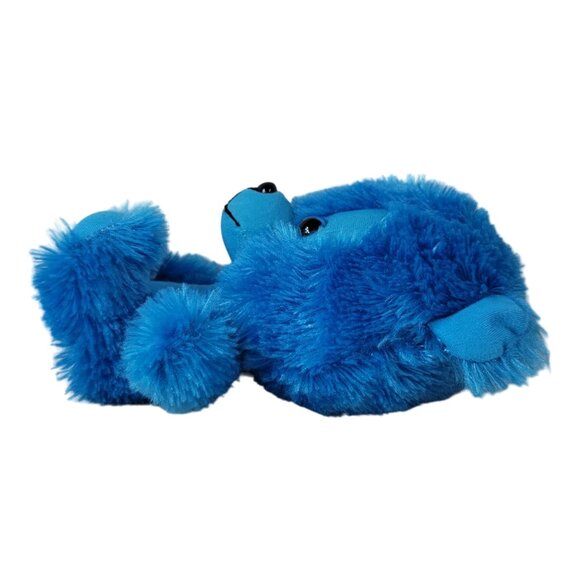2/$15 Classic Toy Big Head Wolf Bear Plush Blue 10" Fluffy Stuffed Tag Removed - Picture 3 of 9